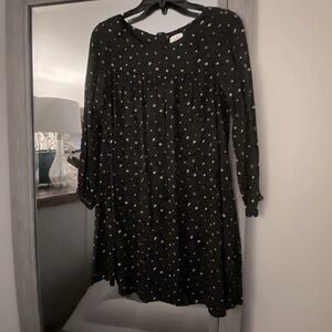 The Nines by Hatch, S, micro floral long sleeve swing dress, EUC!!
